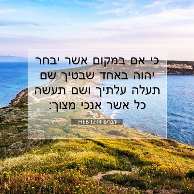 Picture 07 - דברים 12:14 HEB - כי אם במקום אשר יבחר יהוה - Bible Verse Picture