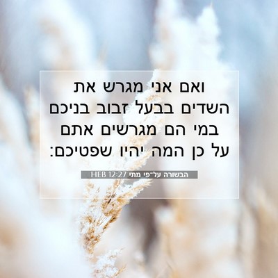 Picture 07 - הבשורה על־פי מתי 12:27 HEB - ואם אני מגרש את השדים בבעל - Bible Verse Picture