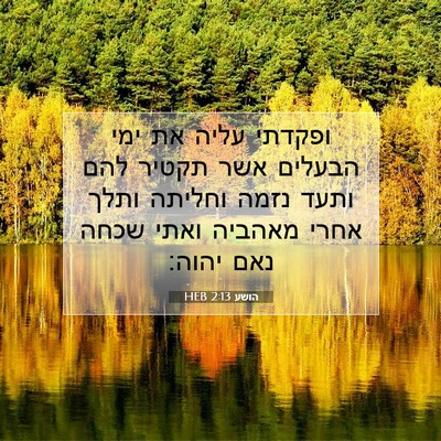 Picture 07 - הושע 2:13 HEB - ופקדתי עליה את ימי הבעלים - Bible Verse Picture