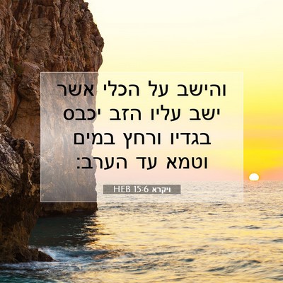 Picture 07 - ויקרא 15:6 HEB - והישב על הכלי אשר ישב עליו - Bible Verse Picture