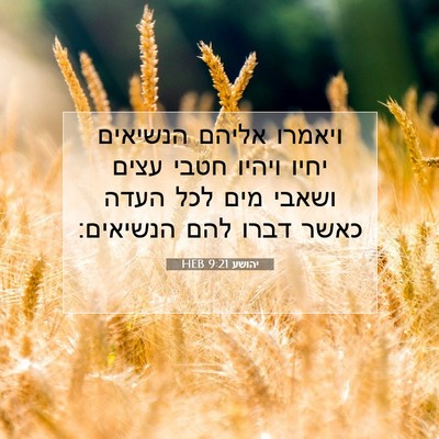 Picture 07 - יהושע 9:21 HEB - ויאמרו אליהם הנשיאים יחיו - Bible Verse Picture