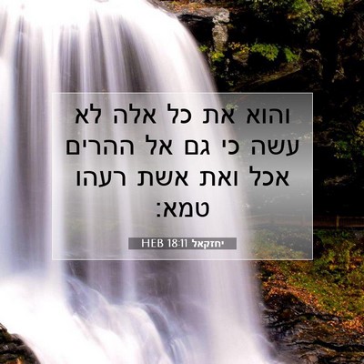 Picture 07 - יחזקאל 18:11 HEB - והוא את כל אלה לא עשה כי גם - Bible Verse Picture