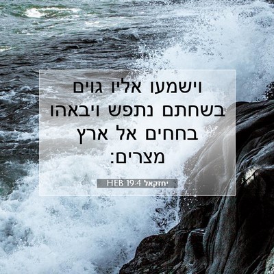 Picture 07 - יחזקאל 19:4 HEB - וישמעו אליו גוים בשחתם - Bible Verse Picture