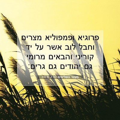 Picture 07 - מעשי השליחים 2:10 HEB - פרוגיא ופמפוליא מצרים וחבל - Bible Verse Picture