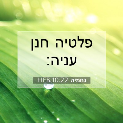Picture 07 - נחמיה 10:22 HEB - פלטיה חנן - Bible Verse Picture