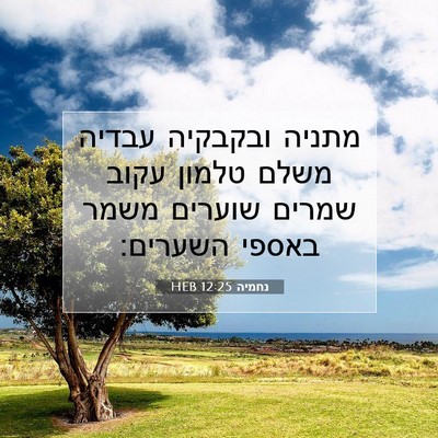 Picture 07 - נחמיה 12:25 HEB - מתניה ובקבקיה עבדיה משלם - Bible Verse Picture