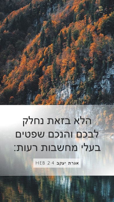 אגרת יעקב 2:4 HEB Bible Verse Image