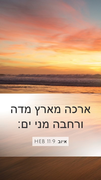 איוב 11:9 HEB Bible Verse Image