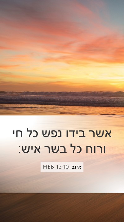 איוב 12:10 HEB Bible Verse Image