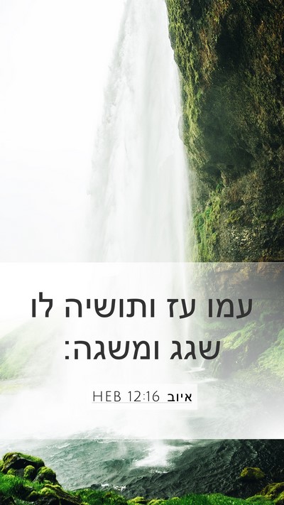 איוב 12:16 HEB Bible Verse Image