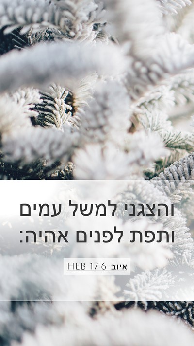 איוב 17:6 HEB Bible Verse Image