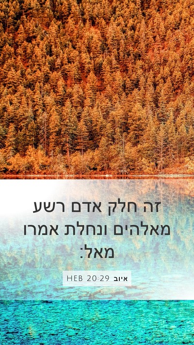 איוב 20:29 HEB Bible Verse Image