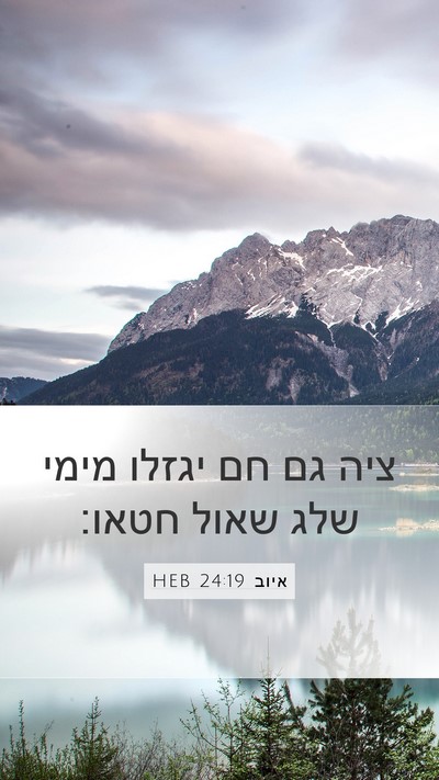 איוב 24:19 HEB Bible Verse Image