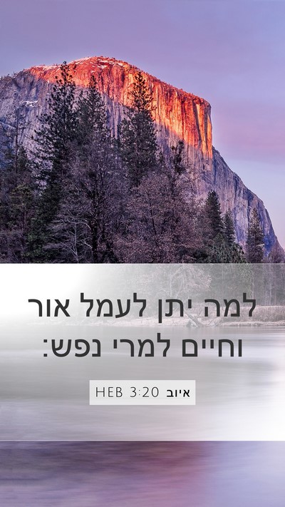 איוב 3:20 HEB Bible Verse Image