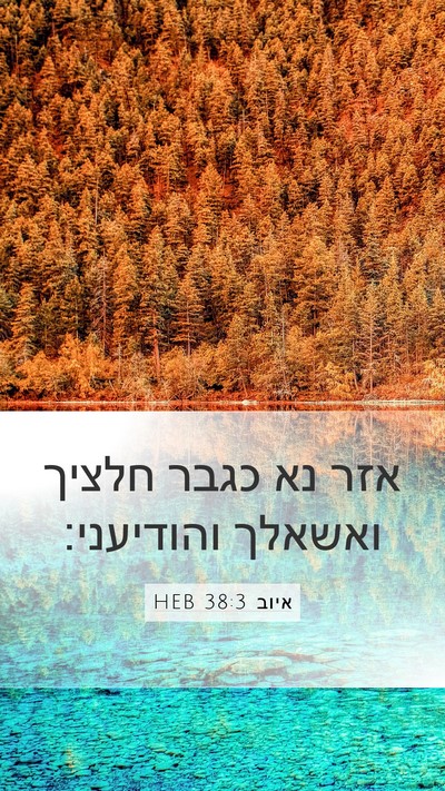 איוב 38:3 HEB Bible Verse Image