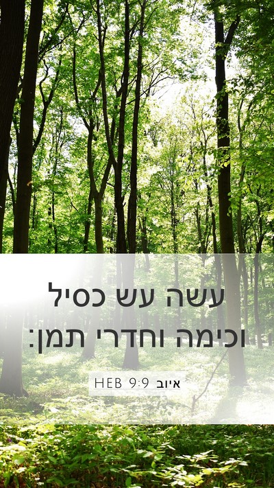 איוב 9:9 HEB Bible Verse Image