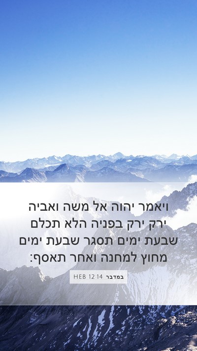 במדבר 12:14 HEB Bible Verse Image
