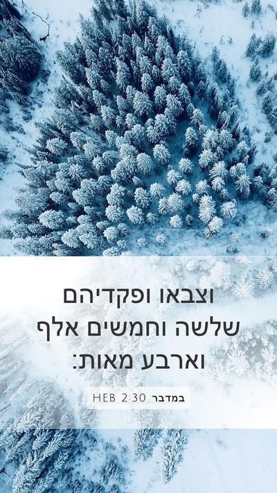 במדבר 2:30 HEB Bible Verse Image
