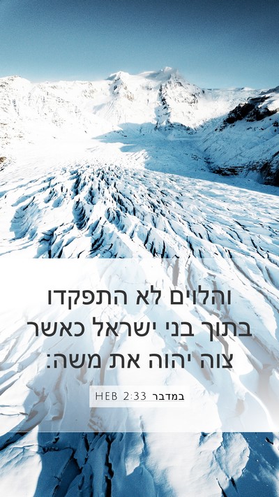 במדבר 2:33 HEB Bible Verse Image