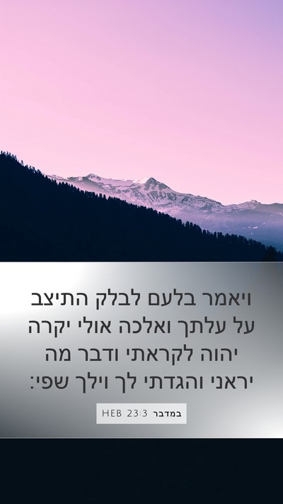 במדבר 23:3 HEB Bible Verse Image