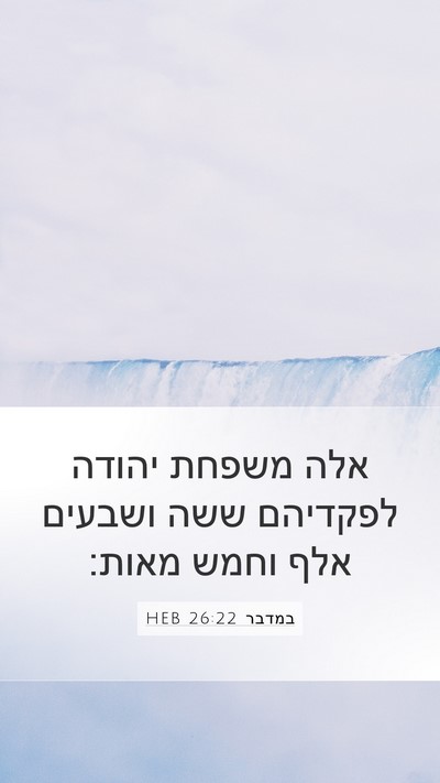 במדבר 26:22 HEB Bible Verse Image