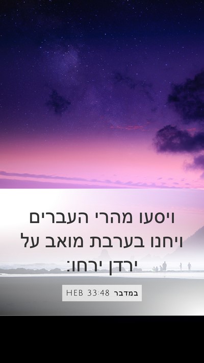 במדבר 33:48 HEB Bible Verse Image