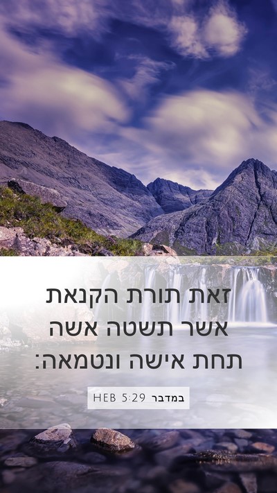 במדבר 5:29 HEB Bible Verse Image