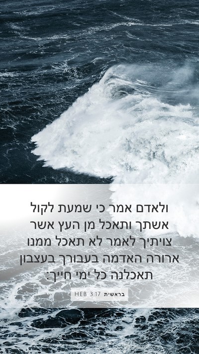 בראשית 3:17 HEB Bible Verse Image
