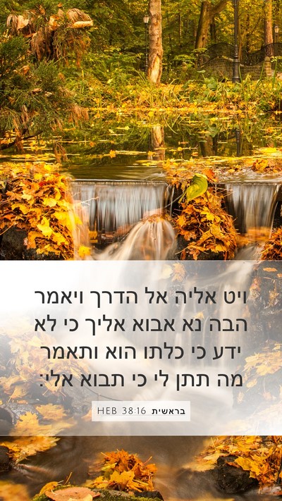 בראשית 38:16 HEB Bible Verse Image