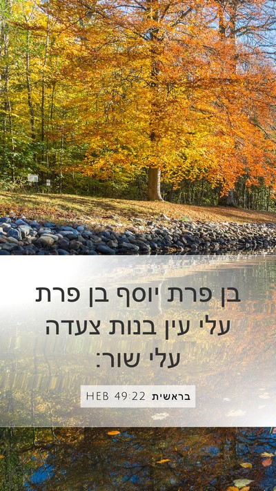 בראשית 49:22 HEB Bible Verse Image