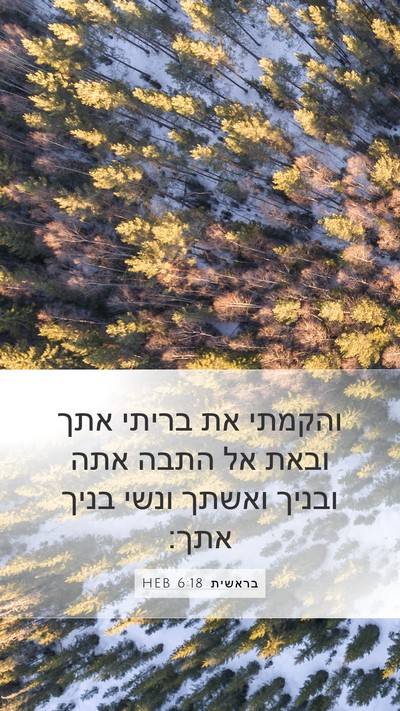 בראשית 6:18 HEB Bible Verse Image
