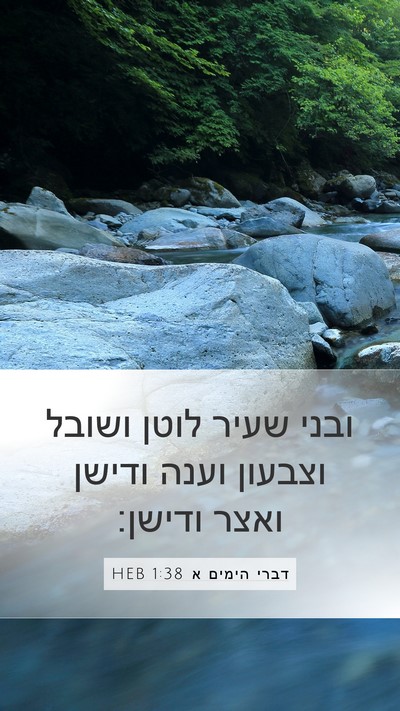 דברי הימים א 1:38 HEB Bible Verse Image