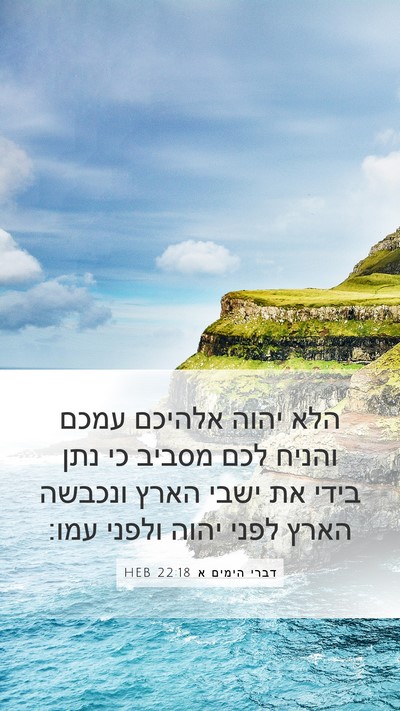 דברי הימים א 22:18 HEB Bible Verse Image