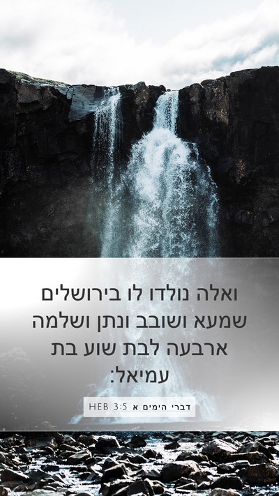 דברי הימים א 3:5 HEB Bible Verse Image