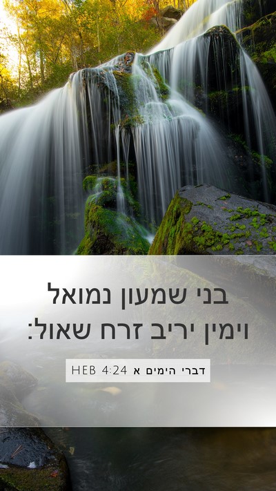 דברי הימים א 4:24 HEB Bible Verse Image