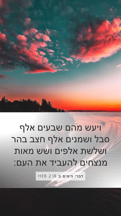 דברי הימים ב 2:18 HEB Bible Verse Image