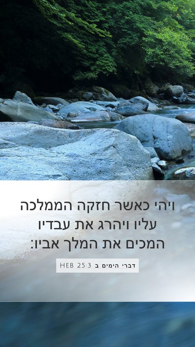 דברי הימים ב 25:3 HEB Bible Verse Image