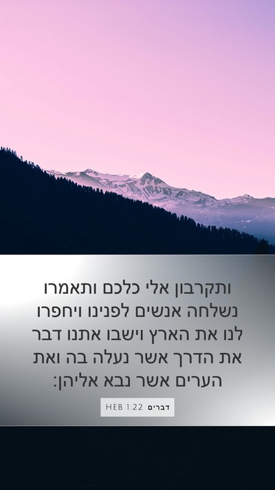 דברים 1:22 HEB Bible Verse Image