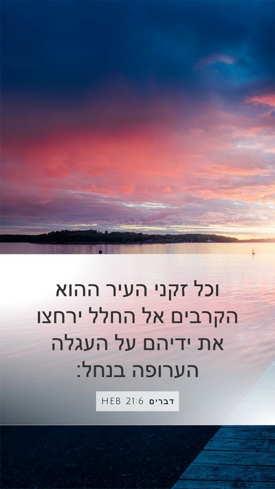 דברים 21:6 HEB Bible Verse Image