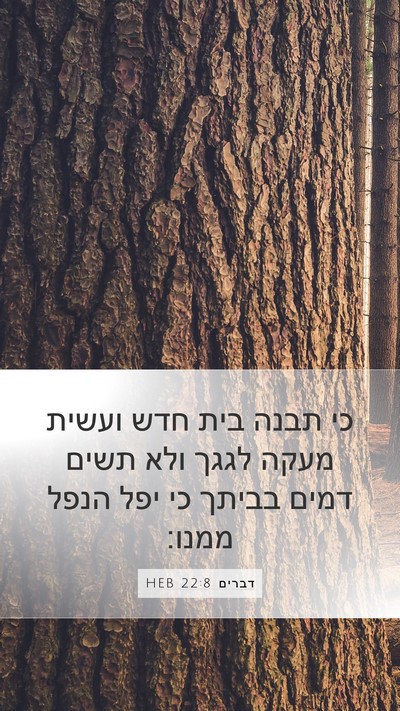 דברים 22:8 HEB Bible Verse Image