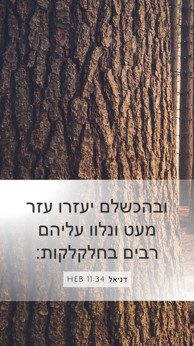 דניאל 11:34 HEB Bible Verse Image