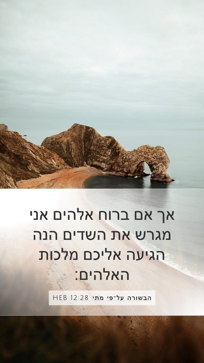 הבשורה על־פי מתי 12:28 HEB Bible Verse Image