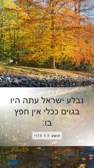 הושע 8:8 HEB Bible Verse Image