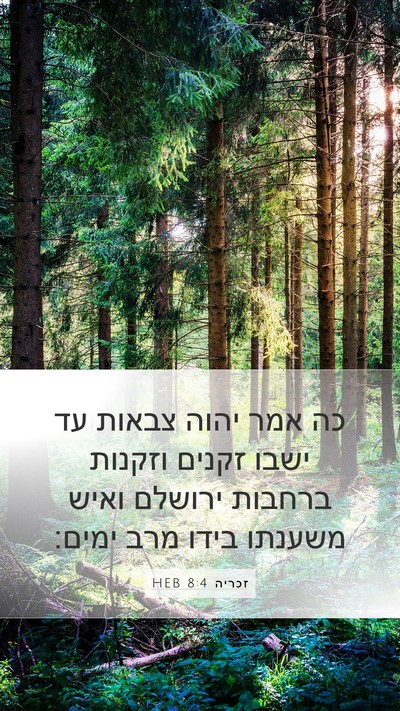 זכריה 8:4 HEB Bible Verse Image
