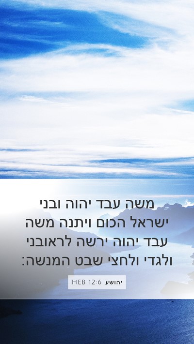 יהושע 12:6 HEB Bible Verse Image