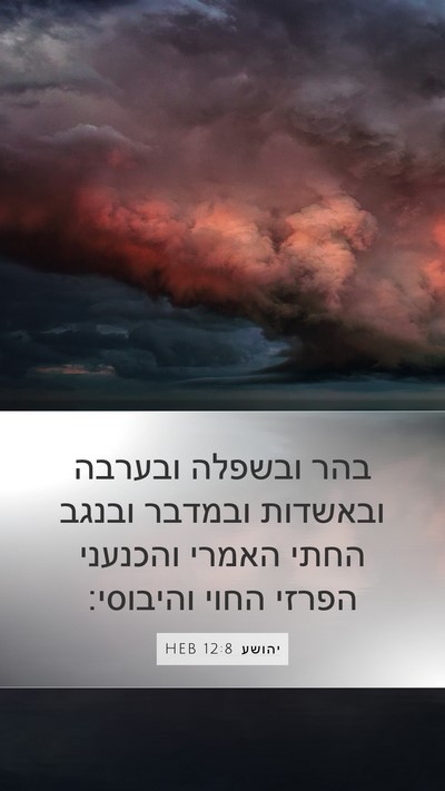 יהושע 12:8 HEB Bible Verse Image