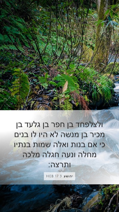 יהושע 17:3 HEB Bible Verse Image