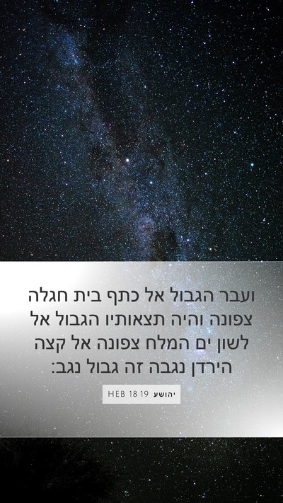 יהושע 18:19 HEB Bible Verse Image