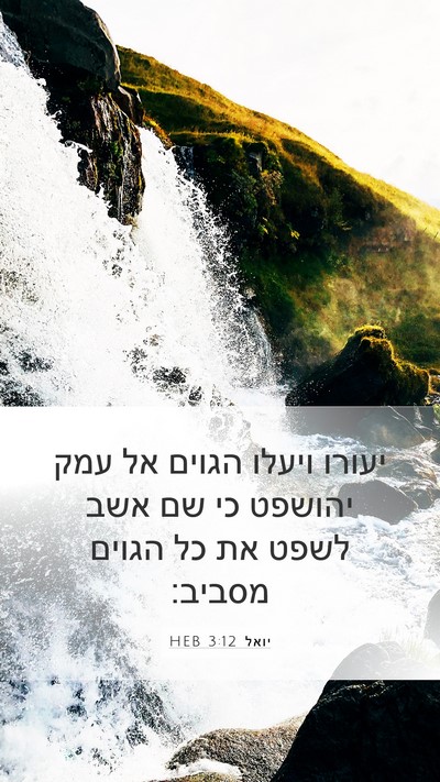 יואל 3:12 HEB Bible Verse Image