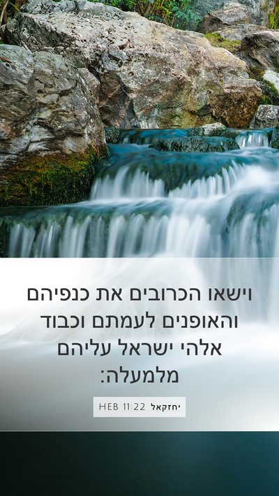 יחזקאל 11:22 HEB Bible Verse Image